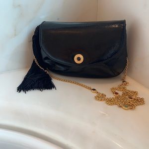 Vintage Judith Leiber Black Lizard Bag